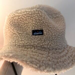 KAVU Boonie Beige Sherpa Fleece Bucket Hat